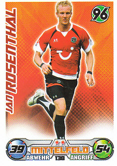 Jan Rosenthal Hannover 96 2009/10 Topps MA Bundesliga #138